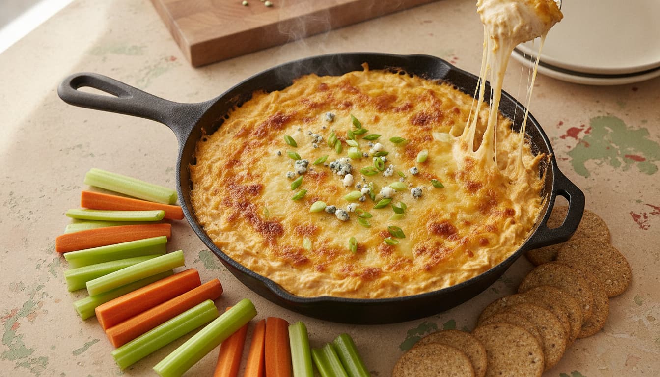 Buffalo Chicken Dip: Hot, Creamy, and Built on Greek Yogurt