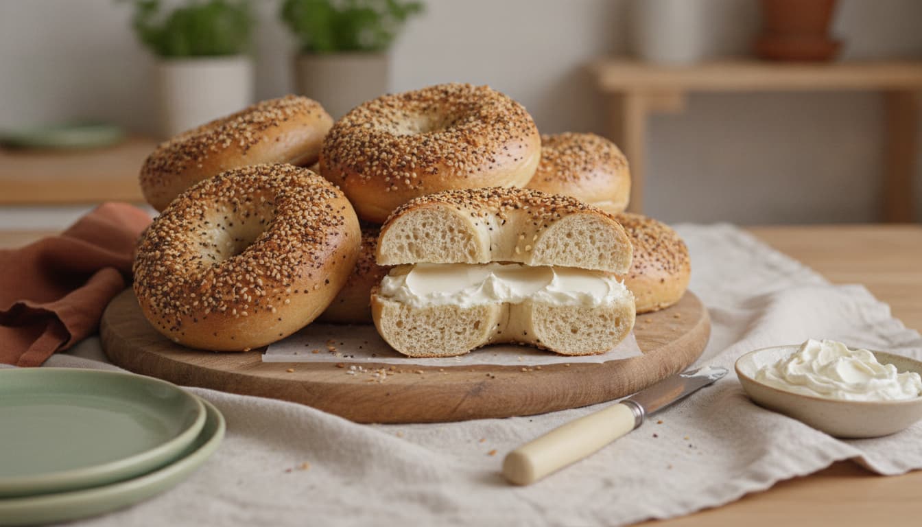 Cottage Cheese Bagels: 19g Protein, 35 Minutes