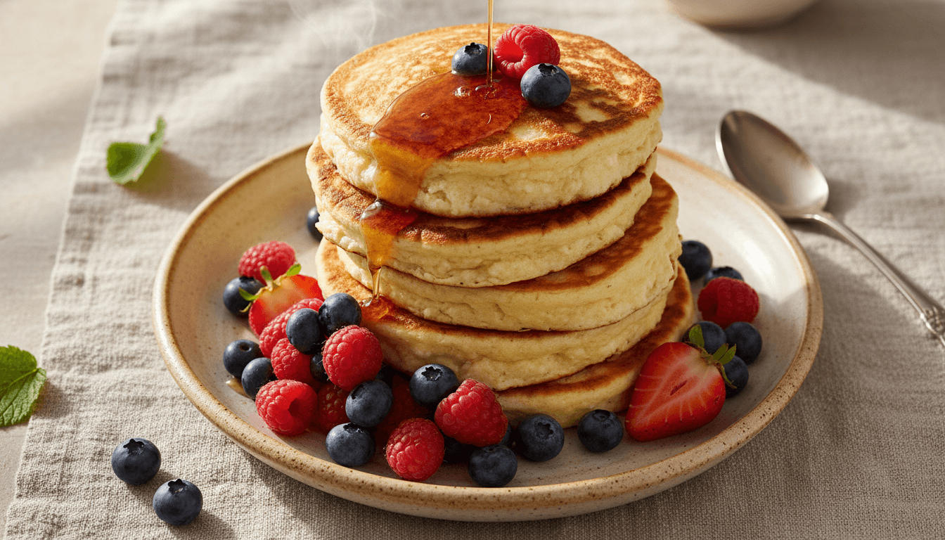 Cottage Cheese Pancakes: 28g Protein, 12 Minutes