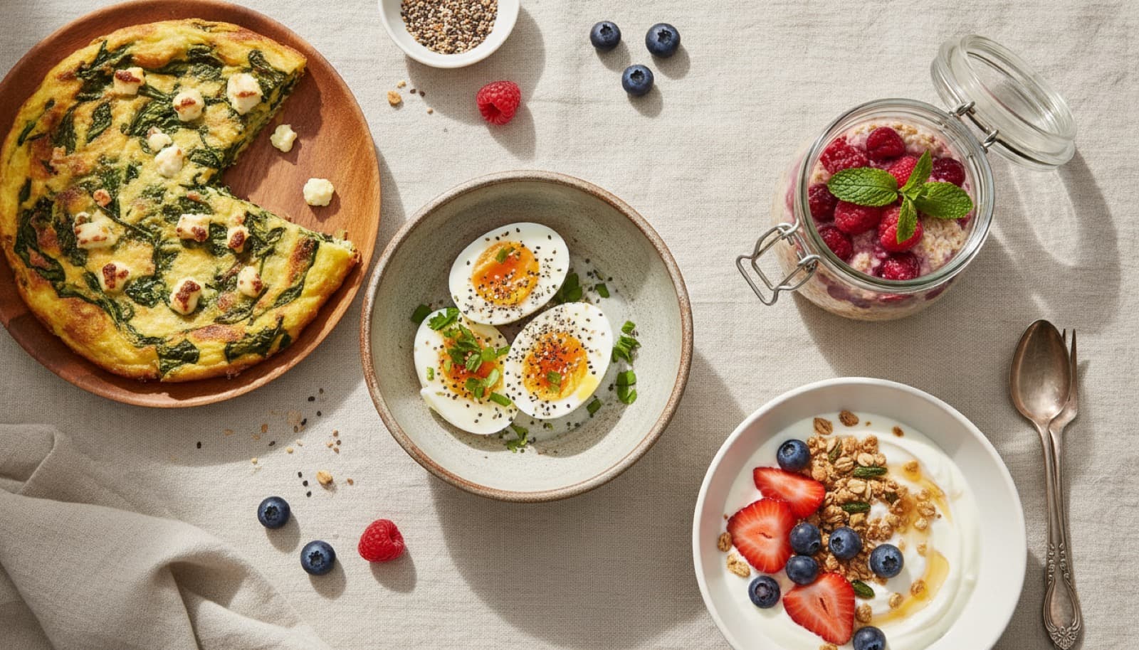 High-protein breakfast