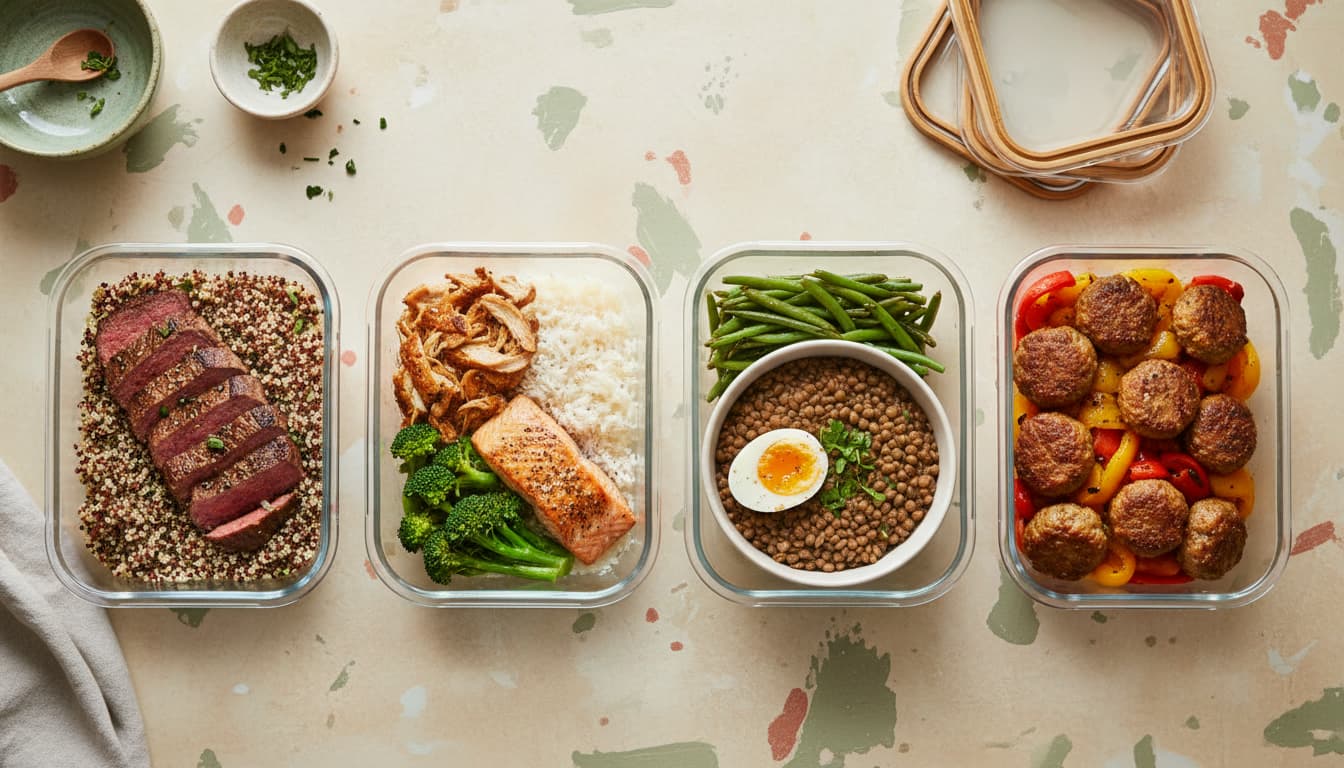 High-Protein Meal Prep: Five Containers, 40g Each, One Morning