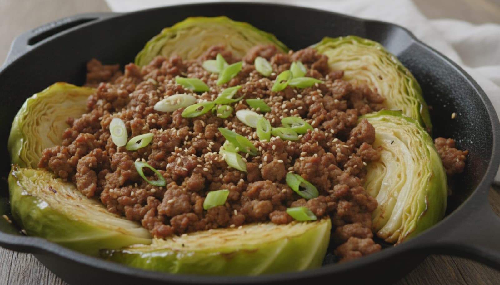 Keto egg roll in a bowl