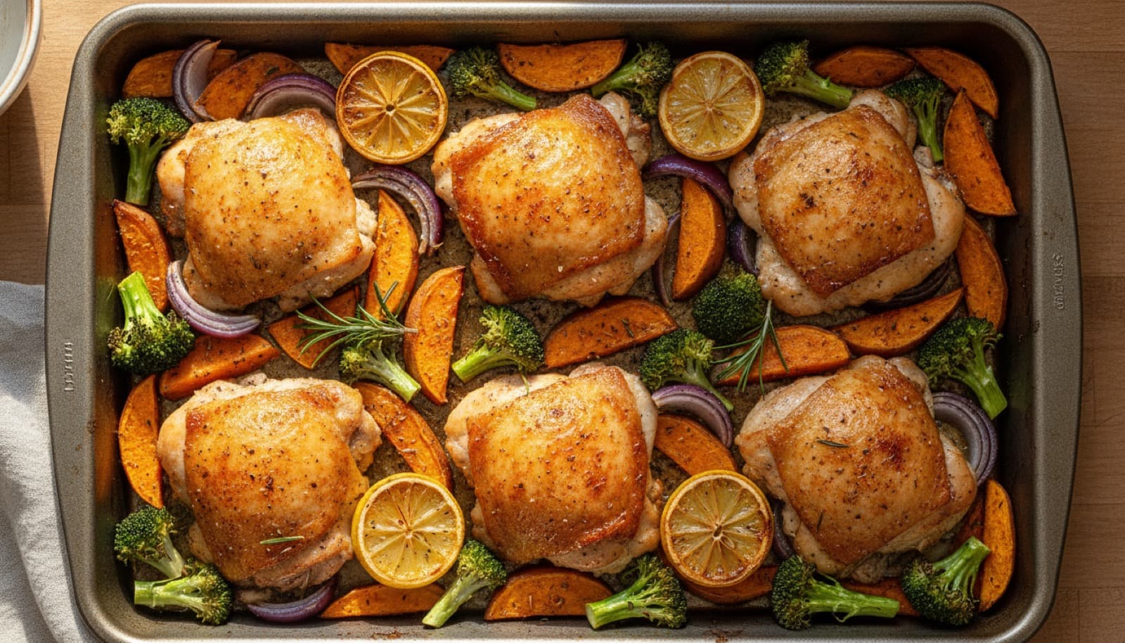 Paleo sheet-pan chicken and vegetables