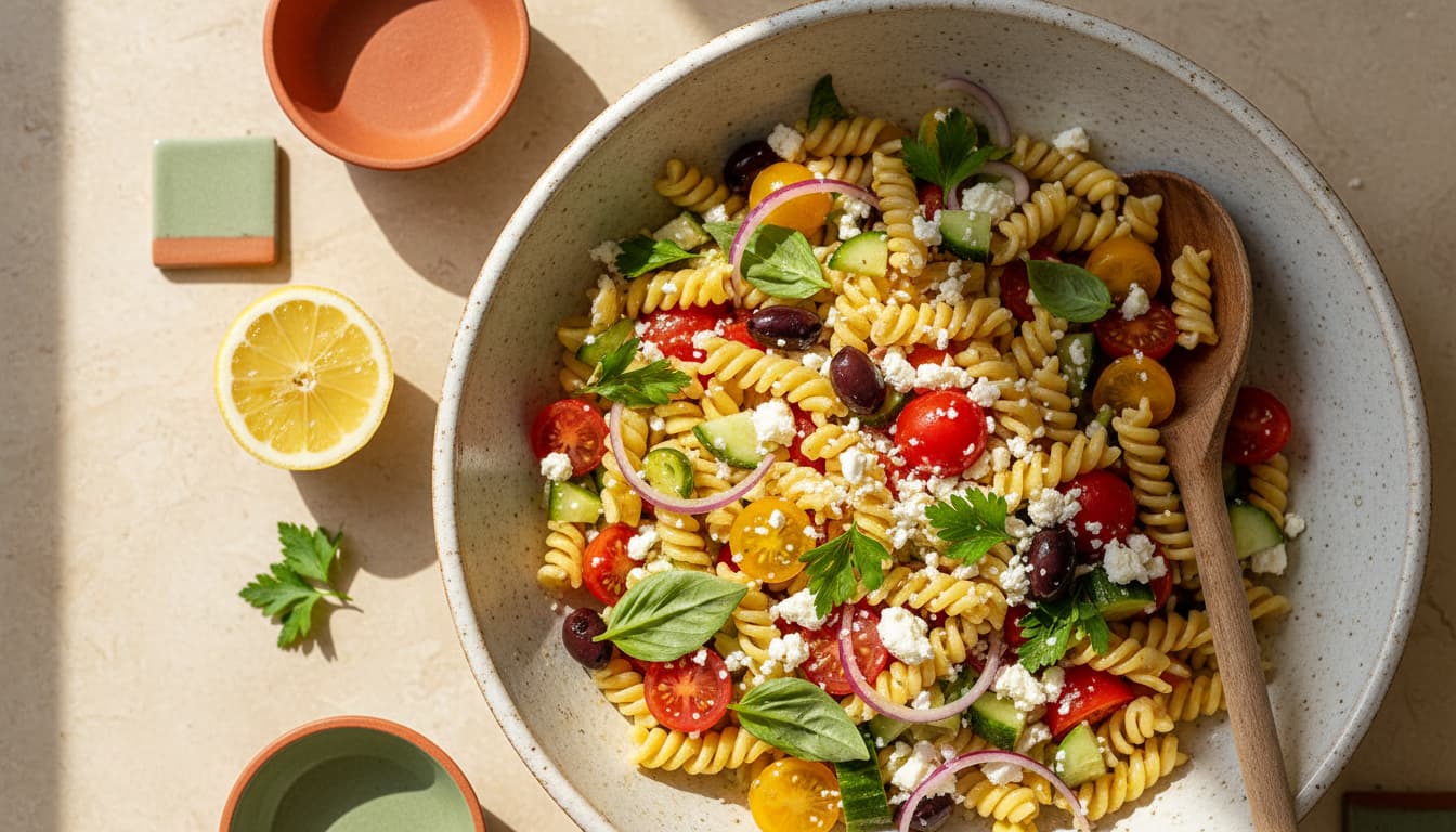 Pasta Salad: Bright, Herby, and Built to Sit in the Fridge