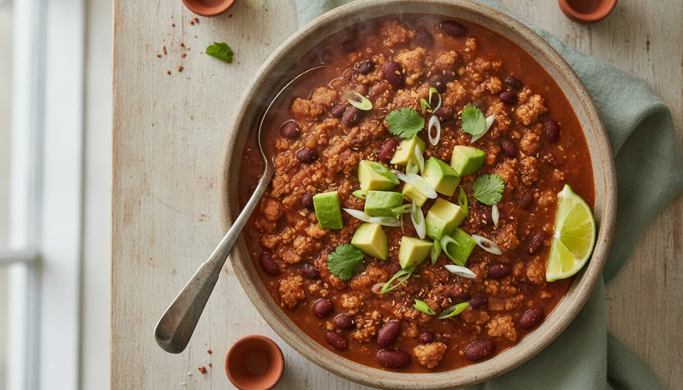Turkey Chili: Lean, 40 Minutes